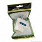 Immagine 4 - Ecova Adattatore Triplo con 1 Presa Centrale Schuko + 10A 2P+T e 2
