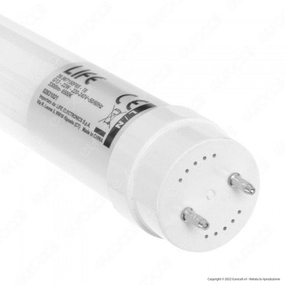Life HF7 Tubo LED SMD Vetro T8 G13 22W Lampadina 150cm con Life HF7 Tubo LED SMD Vetro T8 G13 22W Lampadina 150cm con