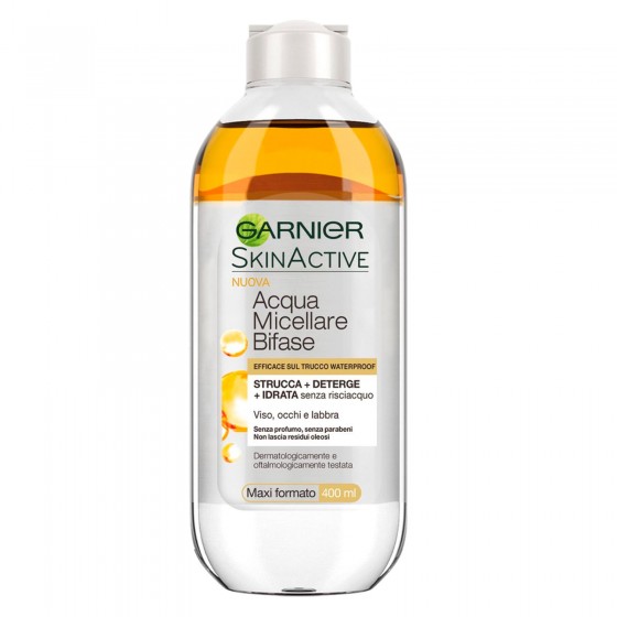 Garnier Skin Active Acqua Micellare Bifase Struccante per Viso Occhi Garnier Skin Active Acqua Micellare Bifase Struccante per Viso Occhi