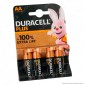 Immagine 1 - Duracell Plus Pile LR6 Alcaline Stilo AA Mignon 1.5V Lunga Durata -