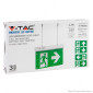 Immagine 2 - V-Tac VT-995 Lampada LED per Uscita di Emergenza 2.5W SMD con Funzione Self Test - SKU 7675