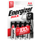 Immagine 1 - Energizer Max LR6 Stilo AA Mignon 1.5V Pile Alcaline - Blister da 4 Batterie