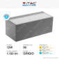 Immagine 6 - V-Tac VT-8057 Lampada LED da Muro 12W Wall Light IP65 con