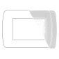 Immagine 2 - MAPAM Placca Idrobox IP55 ART 3P Bianco - mod. S8003B - Compatibile con BTicino LIVING