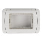 Immagine 1 - MAPAM Placca Idrobox IP55 ART 3P Bianco - mod. S8003B - Compatibile con BTicino LIVING