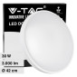 Immagine 1 - V-Tac VT-8630 Plafoniera LED Rotonda 30W SMD IP44 Colore Bianco
