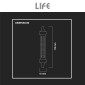 Immagine 6 - Life Lampadina LED SMD R7s L118 9W Tubolare Slim in Ceramica - mod.