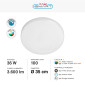 Immagine 2 - V-Tac Smart VT-5138 Plafoniera LED Rotonda 36W SMD RGB+W