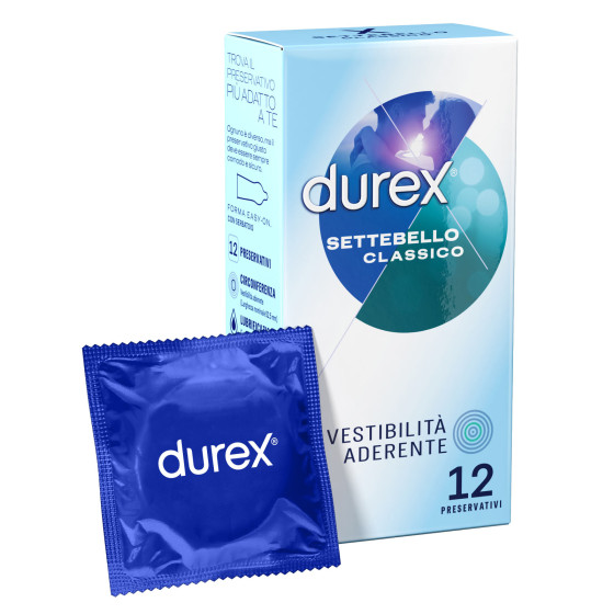 Settebello Classico Preservativi - 12 Profilattici Durex Settebello Classico Preservativi - 12 Profilattici Durex