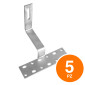 Immagine 1 - V-Tac Gancio in Alluminio per Installazione da Tetto Pannelli Solari Fotovoltaici - 5 Pezzi - SKU 11391