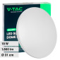 Immagine 1 - V-Tac Gallery VT-8418 Plafoniera LED Rotonda 18W SMD Changing Color CCT 3in1 con Driver - SKU 217605