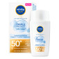 Immagine 1 - Nivea Sun Fluido Idratante Ultra Leggero Triple Protect SPF 50+ Protezione Molto Alta con Acido Ialuronico - Flacone da 40ml