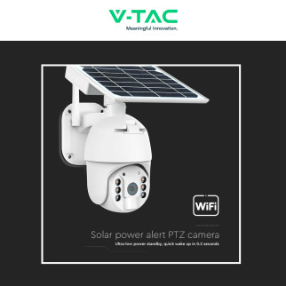 VT-11024-WIFI Telecamera di Sorveglianza PTZ Bianca V-Tac