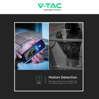 VT-11024-WIFI Telecamera di Sorveglianza PTZ Bianca V-Tac