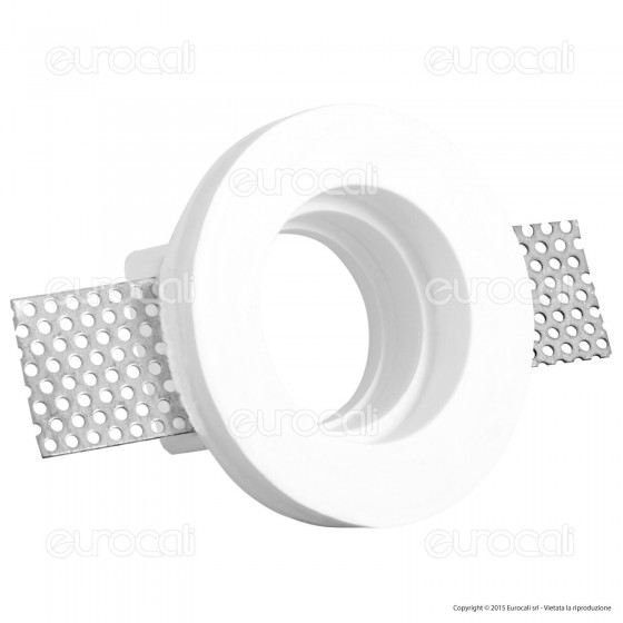 V-Tac VT 771RD Portafaretto Rotondo da Incasso in Gesso per Lampadine V-Tac VT 771RD Portafaretto Rotondo da Incasso in Gesso per Lampadine