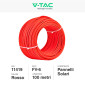 Immagine 2 - V-Tac Cavo FV-6 di Collegamento per Pannelli Solari Fotovoltaici Colore Rosso - Bobina da 100 metri - SKU 11419