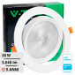 Immagine 1 - V-Tac Pro VT-2-30 Faretto LED COB da Incasso Orientabile Rotondo 30W Chip Samsung Colore Bianco - SKU 21845 / 21846 / 21832