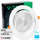 Immagine 1 - V-Tac Pro VT-2-20 Faretto LED COB da Incasso Orientabile Rotondo 20W Chip Samsung Colore Bianco - SKU 21842 / 21843 / 21844
