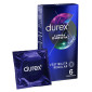 Immagine 1 - Preservativi Durex Lunga Durata ad Azione Ritardante e Forma Easy-On - Confezione da 6 Profilattici