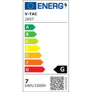 Lampadina LED E27 7W Bulb VT-2417 Ricaricabile con Pannello Solare