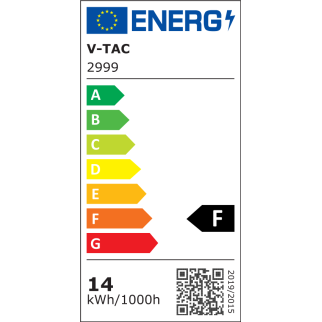 VT-5142 Lampadina LED A65 14W E27 RGB+W CCT V-Tac Smart