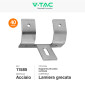 Immagine 3 - V-Tac Kit Struttura in Alluminio Montaggio 10 Pannelli Solari Fotovoltaici 35mm da 400W a 550W su Tetto Lamiera Grecata