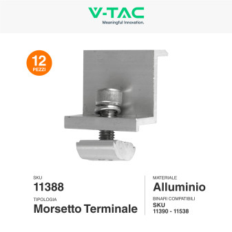 Kit Struttura per Montaggio di 12 Pannelli Solari su Tetto Piano