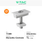 Immagine 7 - V-Tac Kit Struttura in Alluminio per Montaggio di 12 Pannelli Solari Fotovoltaici 35mm da 400W a 550W per Tetto Piano