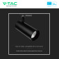Immagine 7 - V-Tac Pro VT-11035 Faretto LED da Binario 35W Track Light COB Chip Samsung Colore Nero - SKU 20486