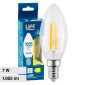 Immagine 1 - Life Lampadina LED E14 Filament 7W Candela C35 in Vetro Trasparente - mod. 39.920024C27 / 39.920024C30 / 39.920024N40