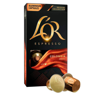 10 Capsule Caffè Espresso Colombia per Nespresso Int 8 L'Or