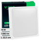 Immagine 1 - V-Tac VT-8618 Plafoniera LED Quadrata 18W SMD IP44 Colore Bianco - SKU 7624 / 7625 / 7626
