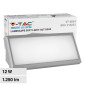 Immagine 1 - V-Tac VT-8054 Lampada LED da Muro 12W SMD Colore Grigio Applique IP65 - SKU 218233 / 218234 / 218235