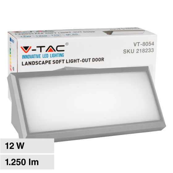 VT-8054 Lampada LED da Muro 12W SMD IP65 Colore Grigio V-Tac VT-8054 Lampada LED da Muro 12W SMD IP65 Colore Grigio V-Tac