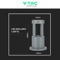Immagine 8 - V-Tac VT-830 Lampada LED da Giardino 10W COB CREE Lampione Basso da Terra IP65 Colore Grigio - SKU 128319 / 128320 / 128321