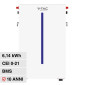 Immagine 1 - V-Tac Batteria BMS LiFePO4 51,2V 6,14kWh Garanzia 10 Anni IP65 per Inverter Impianto Fotovoltaico CEI 0-21 - SKU 11539