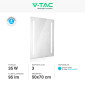 Immagine 3 - V-Tac VT-8700 Lampada LED a Specchio Rettangolare 35W IP44 con Sistema Anti appannamento - SKU 2140451