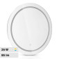 Immagine 1 - V-Tac VT-8602 Lampada LED a Specchio Rotondo 25W IP44 Changing Color CCT 3in1 Touch con Sistema Anti appannamento - SKU 2140491