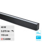 Immagine 1 - V-Tac Pro VT-7-46 Lampada LED a Superficie 40W SMD Chip Samsung Linear Light Nera Dimmerabile - SKU 20462 / 21463 / 20464
