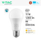 Immagine 4 - V-Tac Pro VT-262D Lampadina LED E27 11W A60 Goccia SMD Chip Samsung Dimmerabile - SKU 2120044 / 2120184