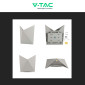 Immagine 10 - V-Tac VT-825 Lampada LED da Muro 5W Wall Light IP65 Applique Colore Grigio - SKU 218284 / 218285