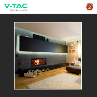 VT-8206 Profilo piatto in Alluminio da 2m per Strisce LED V-Tac