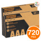 Immagine 1 - Uniross Industrial Pile Alcaline 360 Stilo AA / LR6 / 1,5 V + 360 Ministilo AAA / LR03 / 1,5 V - 720 Batterie
