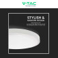Immagine 10 - V-Tac VT-8618 Plafoniera LED Rotonda 18W SMD IP44 Colore Bianco - SKU 76151 / 76161 / 76171