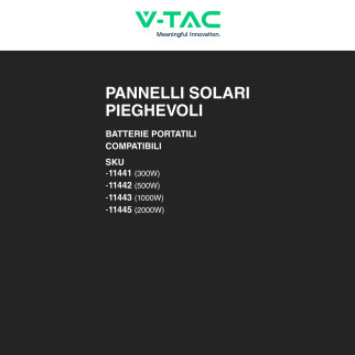 VT-10160 Pannello Fotovoltaico 160W Portatile IP67 V-Tac