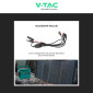 Immagine 5 - V-Tac VT-10160 Pannello Solare Fotovoltaico 160W Pieghevole Portatile IP67 con Cover Protettiva - SKU 11566