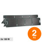 Immagine 1 - V-Tac VT-10240 Kit 2 Pannelli Solari Fotovoltaici 120W Pieghevoli Portatili IP67 con Cover Protettiva - SKU 11565 [TERMINATO]