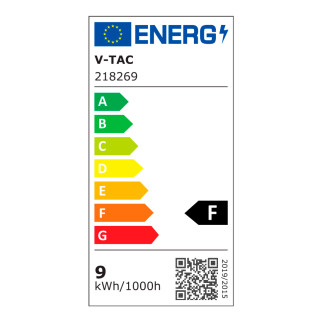 VT-810 Lampada LED da Parete 9W SMD Colore Nero V-Tac