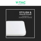 Immagine 10 - V-Tac VT-8630 Plafoniera LED Quadrata 48W SMD IP44 Colore Bianco - SKU 76301 / 76311 / 76321