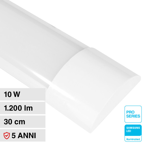 Tubo LED Prismatico Plafoniera 10W 30cm VT-8-10 V-Tac Pro Tubo LED Prismatico Plafoniera 10W 30cm VT-8-10 V-Tac Pro